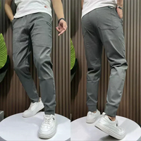 Leon | Premium Herren Cargo-Stretchhose - Dunkelgrau