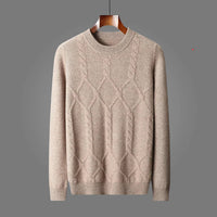 Nico | Stilvoller Strickpullover für Herren - Braun