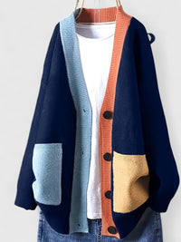 Karla | Zeitloser Damencardigan in soften Materialien - Blau