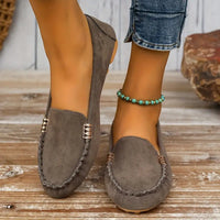 Neva | Damen Ballerinas Gummisohle Flache Sohle – Komfort Ballerinas Alltag 2026 - Grau