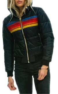 Hesterr – Plüschjacke für Damen - Schwarz