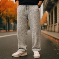 Tobias | Strukturhose für Herren mit Kordelzug - Hellgrau