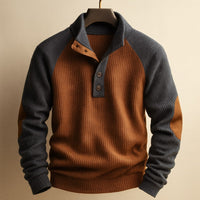 Theresa | Feiner Rippstrick Herren cozy & stylisch - Blau Grau