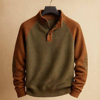 Theresa | Feiner Rippstrick Herren cozy & stylisch - Armeegrün