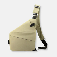 Liv | Sichere Schultertasche aus Nylon - Beige
