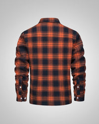 Marcel | Herren Sherpagefütterte Hemdjacke - Rot