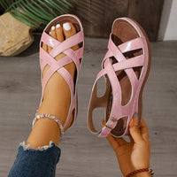 Alnia – Bequeme Orthopädische Keilsandalen - Rosa