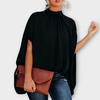 Carina | Vielseitige Abendbluse mit modernem Stil - Schwarz