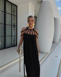 Serena | Boho Sommerkleid - Schwarz