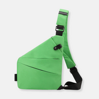 Liv | Sichere Schultertasche aus Nylon - Hellgrün