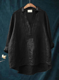 Andrea™ - Elegante Sommerbluse - Schwarz