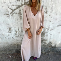 Delilah - Maxikleid - Aprikose (Fast ausverkauft)