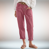 Clara | Zeitlose Damenhose mit entspanntem Look - Rosa