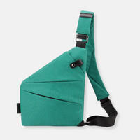 Liv | Sichere Schultertasche aus Nylon - Türkis