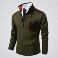 Rafael | Eleganter Pullover Herren modern für Wintertage - Hellgrün