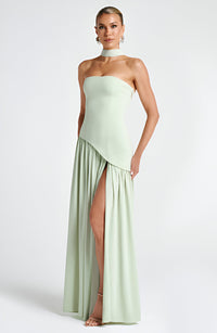 Tessa | Damen Maxikleid – Kraftvolles Zeitgemäßes Maxi Kleid - Mint