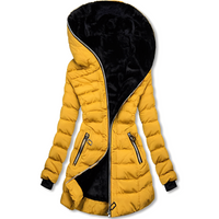 Jasmine - Modische Damen-Kapuzenjacke - Gelb