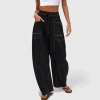 Leonie | Komfortable Damenhose modern chic - Schwarz