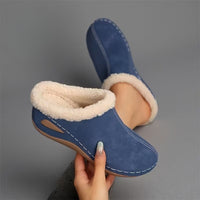 Nora | Damen Slip-On Sandalen weich und edel - Blau