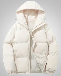 Romi | Damen Gefütterte Kapuze Daunenjacke - Beige