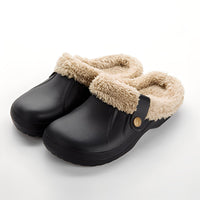 Melba - Gemütliche und warme Hausschuhe - Schwarz/Khaki