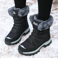 Rainer - Wasserdichte Winterstiefel für Damen - Schwarz
