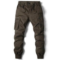 Niel | Herren Cargo Jogger mit Rippbündchen - Braun