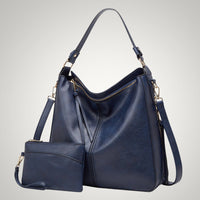 Allison | Damen Schicker Vielseitiger Leder Tasche - Blau 1