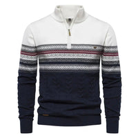 JUDE | Hochwertiger Pullover mit Retro-Kassetten - Weiß