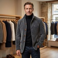 Carter | Elegante Herrenjacke mit Vintage-Charakter - Grau