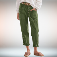Clara | Zeitlose Damenhose mit entspanntem Look - Militärgrün