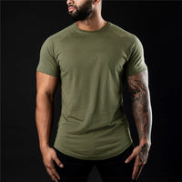 Robert | Herren Slim Fit Einfaches T-Shirt – Herren Basic Slim Fit Shirt 2026 - Armeegrün