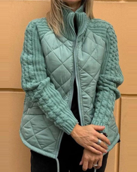 Elena | Damen Cardigan mit langen Ärmeln und Taschen - Smaragd