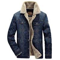 Herrenjacke mit Knöpfen und Seitentaschen - Dunkelblau