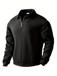Maximilian – Moderner Pullover im Vintage-Stil - Schwarz