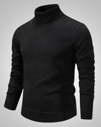 Bernd | Herren Klassischer Rollkragenpullover - Schwarz