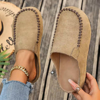 Paula | Anmutige Klassische Pantoletten Damen - Beige