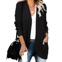 HANAE –  Long-cardigan mit retro-flair - Schwarz