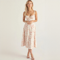 Liana - Schickes Midikleid - Rosa