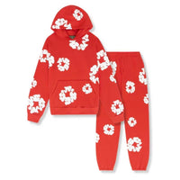 Niklas | Flower Tears Trainingsanzug - Rot