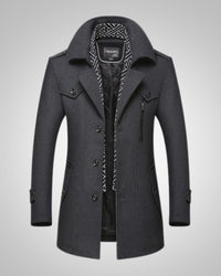 Noah | Herren Klassischer Langer Parka - Grau