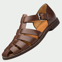 Jort | Premium Herren Sandalen - Dunkelbraun