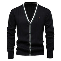 Sam - Elegante Strickjacken für Herren - Schwarz