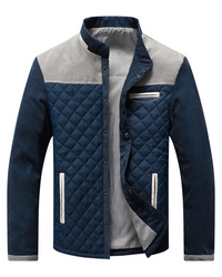 Herren Jacke mit langen Ärmeln, Taschen und Knöpfen - Grau