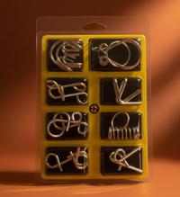 LogicCraft | Kreatives Metallpuzzle-Spielzeug zur Förderung kognitiver Fähigkeiten - Gelb
