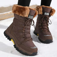 Rainer - Wasserdichte Winterstiefel für Damen - Braun