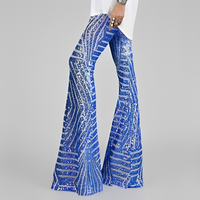 Aaralyn - Trendige Damen-Schlaghose - Blau