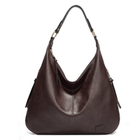 Aryana - Große Handtasche für Damen - Schwarzer Kaffee