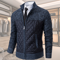 Leandro™ – Elegante Wolljacke für Herren - Marineblau