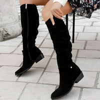 Kaya | Premium Leder Damenstiefel - Schwarz